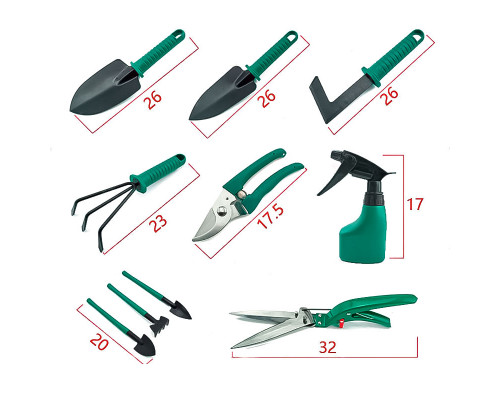 Набор садовых инструментов ZHENJIE GT-003 10 в 1