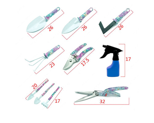 Набор садовых инструментов ZHENJIE GT-006 10 в 1