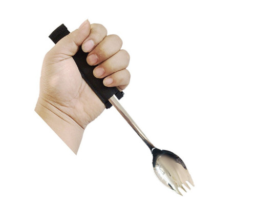 Столовый набор 2 в 1 XDCS-863 для людей с тремором или артритом вилка ложка с фиксатором