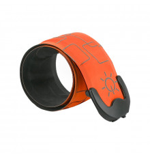 Светодиодный LED браслет на руку AY-062 для бега спорта USB аккумуляторный Orange