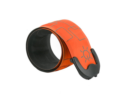 Светодиодный LED браслет на руку AY-062 для бега спорта USB аккумуляторный Orange