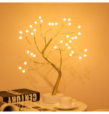Светильник-ночник Y-2122 настольное Led жемчужное дерево USB светодиодный сенсорный Теплый свет