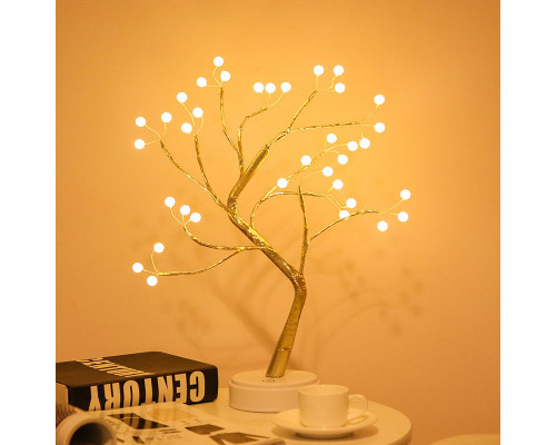 Светильник-ночник Y-2122 настольное Led жемчужное дерево USB светодиодный сенсорный Теплый свет