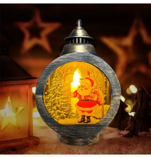 Декоративный фонарь новогодний 3265985 Дед Мороз рождественское украшения для дома Bronze