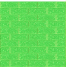 3D панель самоклеющаяся 700x770x3мм кирпич Зеленый (013-3) SW-00000639