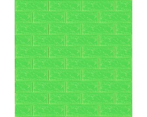 3D панель самоклеющаяся 700x770x3мм кирпич Зеленый (013-3) SW-00000639