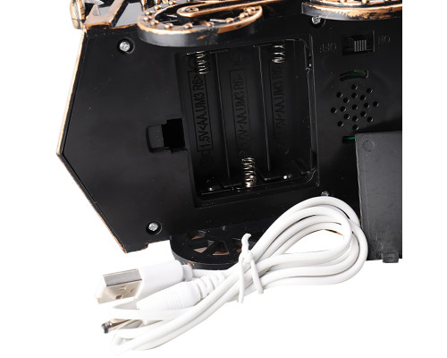 Декоративный подвесной фонарь новогодний Паравозик 17*8,5*17 см рождественское украшение для дома на батарейках Bronze