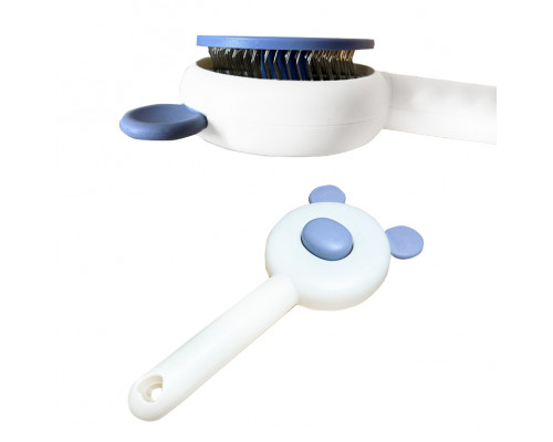 Расческа для шерсти животных DT-1152  Blue + White