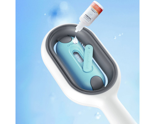 Модернизированная расческа для чистки и удаления шерсти кошек и собак DT-956 long для довгошерстных животных Blue