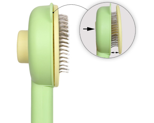 Расческа для шерсти животных Taotaopets 07A3304 Green + Yellow