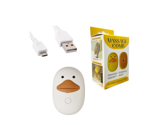 Паровая электрическая расческа Taotaopets 0910006 для чистки и удаления шерсти кошек и собак Beige