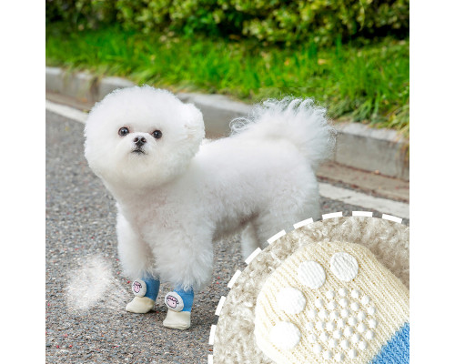 Носки для собак 2305CGSL1479 с нескользящими накладками согревающие Овечка M