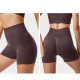 Шорты женские 1802# бесшовные для фитнеса пуш ап push up Коричневый S