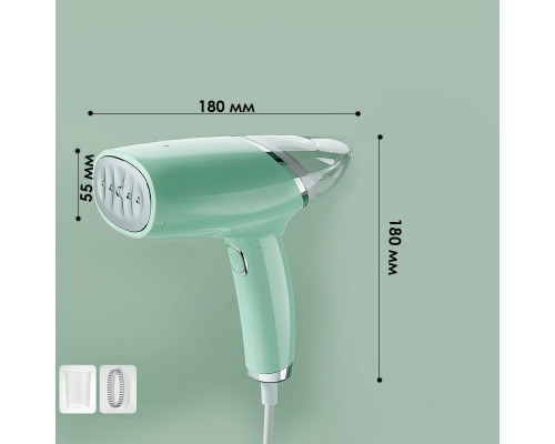Отпариватель для одежды ручной утюг ZG-MT05 1000W Light Green