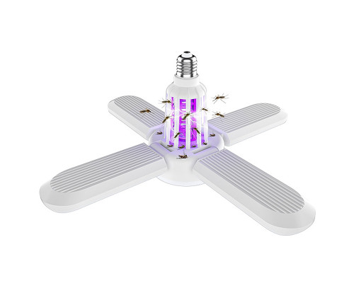 Лампа уничтожитель 2 в 1 насекомых комаров светодиодная лампа ловушка антимоскитный светильник 4+1 E27