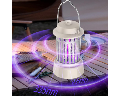 Лампа ловушка электрическая для насекомых Electric Shock Mosquito Killing Lamp WD-010 White