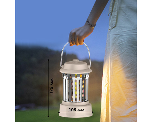 Лампа ловушка электрическая для насекомых Electric Shock Mosquito Killing Lamp WD-010 White