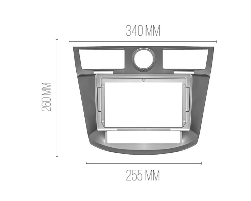 Переходная рамка Chrysler Sebring 3 2006-2010 (7263) 9"