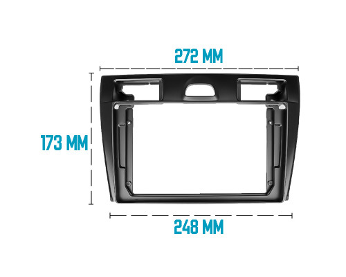 Переходная рамка Ford Fiesta 2006-2008 (7206) 9"