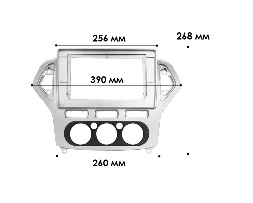 Переходная рамка Ford Mondeo 2007-2010 (1234-109) 10.1"