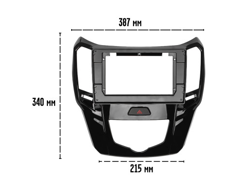 Переходная рамка Great Wall Hover (Haval) M4 2014+ (7295) 9"