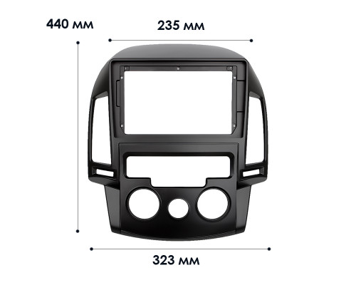 Переходная рамка Hyundai i30 (FD) 2008-2011 Manual AC (6884) 9"