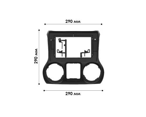 Переходная рамка Jeep Wrangler 2010-2017 (6944) 10"