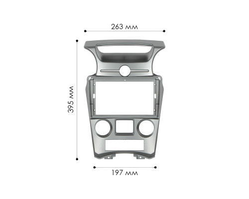 Переходная рамка Kia Carens UN 2006-2012 Auto AC (6921) 9"