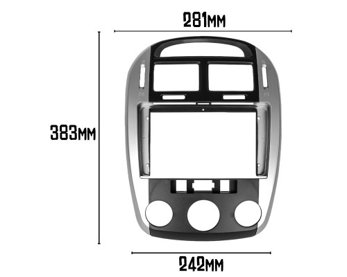Переходная рамка Kia Cerato 2006-2008 MC (6824) 9"