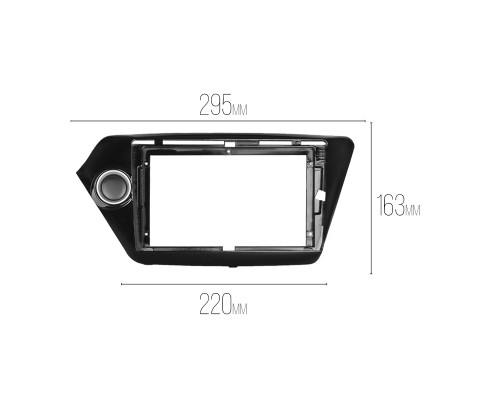 Переходная рамка Kia Rio (QB) K2 (QB) 2011-2017 (6857) 9"