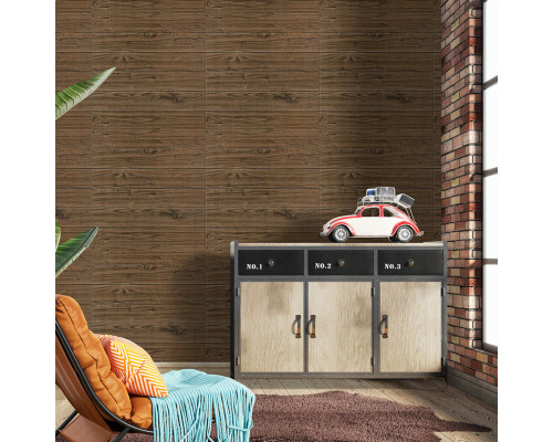 Декоративная 3D панель самоклейка 700x700x5мм Темный дуб (083) SW-00000018