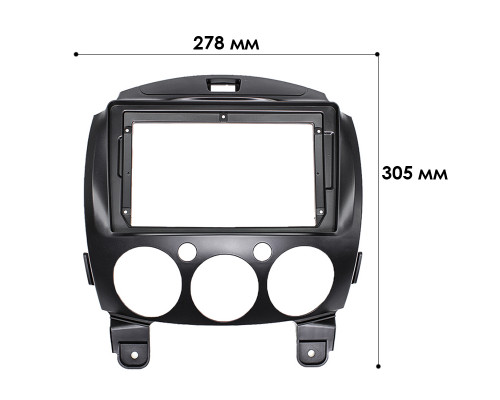 Переходная рамка Mazda 2 2007-2014 (5304) 9" Black