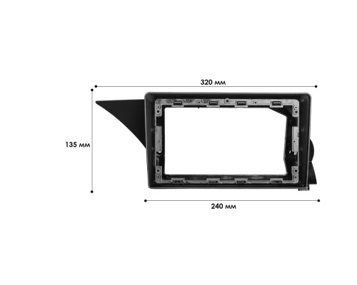 Переходная рамка Mercedes Benz GLK Class X204 2012-2015 (7579) 9"