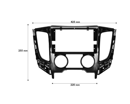 Переходная рамка Mitsubishi L200 2015+ Pajero Sport 2015-2019 (3690) 9"