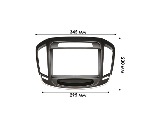 Переходная рамка Opel Insignia 2013-2018 Buick Regal 2013-2018 (6388) 9" Black