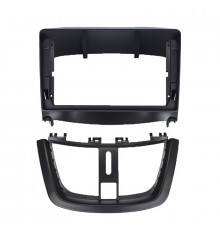 Переходная рамка Peugeot 207 2006-2015 (6869) 9" Black