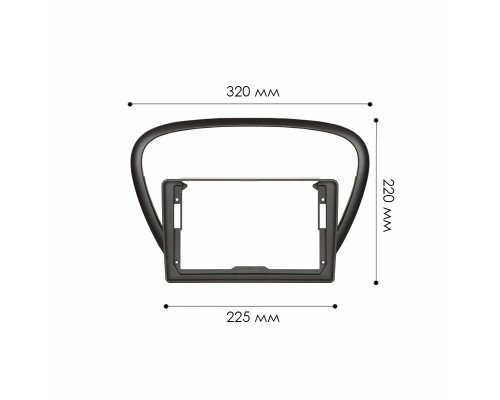 Переходная рамка Peugeot 607 2004-2010 (7719) 9"