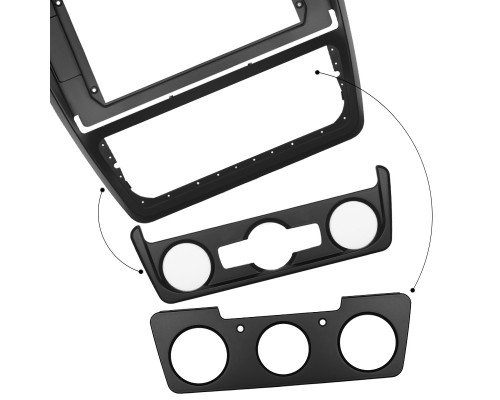 Переходная рамка Skoda Yeti 2009-2017 (6879) 10.1"