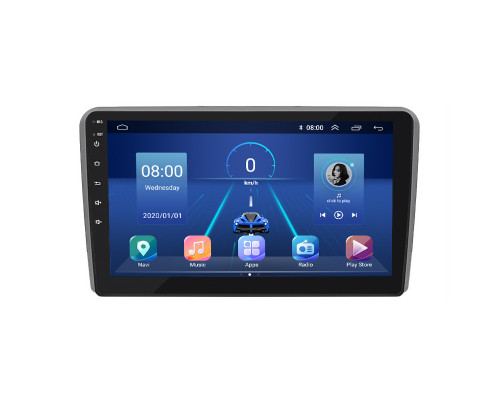 Штатная магнитола Lesko для Audi A3 II (8P) Рестайлинг 1 2004-2008 экран 9" 6/128Gb 4G Wi-Fi GPS Top