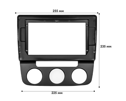 Переходная рамка Volkswagen Jetta 2005-2009 Golf 2003-2008 Auto AC (6881) 10.1"