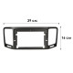 Переходная рамка Volkswagen Sharan 2010-2022 Seat Alhambra 2010-2022 9" (4657)