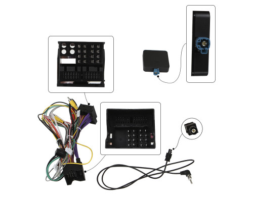 Штатный комплект с переходной рамкой BMW 1 F20/F21 2013-2016 + адаптер питания (1234-318) 9"