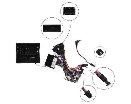 Штатный комплект переходная рамка BMW Mini Hatch R50 2000-2006 + адаптер питания (1234-FST) 9"