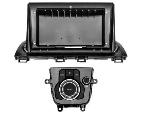 Переходной штатный комплект с проводкой Mazda 3 Alexa 2014-2019 (7187) 9" + подключение с CANBUS