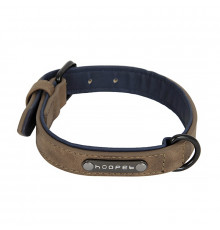 Ошейник двухслойный для собак Hoopet W033 Coffee M
