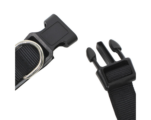 Ошейник двухслойный для собак Taotaopets 181-2019 S Black