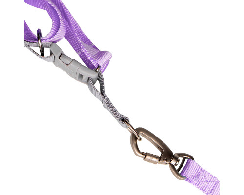 Шлея для собак или кошек с поводком Taotaopets 171120 Purple L (2.0 cm)