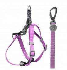 Шлея для собак или кошек с поводком Taotaopets 171120 Purple M (1.5 cm)