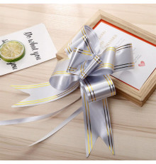 Бант затяжка 32 мм Silver