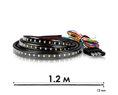 Подсветка для автомобиля гибкая LED лента для авто DXZ N-PK-1 1,2 м